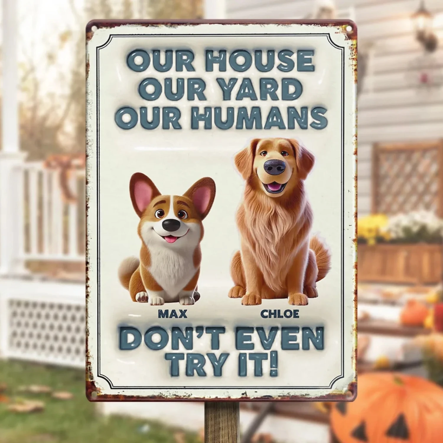 This Home Runs On Paws And Love - Dog Personalized Custom 3D Inflated Effect Printed Metal Sign - House Warming Gift For Pet Owners, Pet Lovers 4 This Home Runs On Paws And Love - Dog Personalized Custom 3D Inflated Effect Printed Metal Sign - House Warming Gift For Pet Owners, Pet Lovers - Image 4
