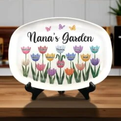 Grandma’s Love Helps Kids Bloom - Family Personalized Custom Platter - Gift For Mom, Grandma -Pawfect House Store 67a9a22b24579