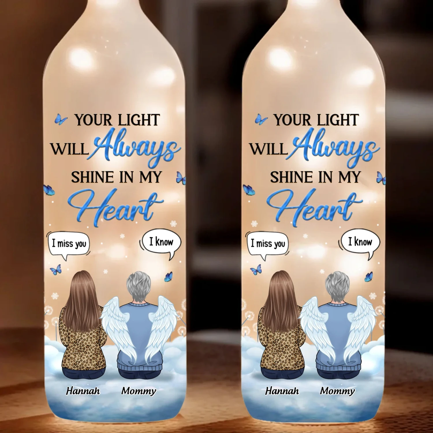 You Live On In The Love And Memories We Shared - Memorial Personalized Custom Bottle Lamp - Sympathy Gift For Family Members 2 You Live On In The Love And Memories We Shared - Memorial Personalized Custom Bottle Lamp - Sympathy Gift For Family Members - Image 2