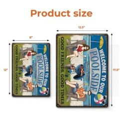 Friends, Poolside And Loud Music - Couple Personalized Custom Home Decor Metal Sign - House Warming Gift For Yourself, Husband Wife, Best Friends, Family Members 9 Friends, Poolside And Loud Music - Couple Personalized Custom Home Decor Metal Sign - House Warming Gift For Yourself, Husband Wife, Best Friends, Family Members -Pawfect House Store 67a9cf4f022af
