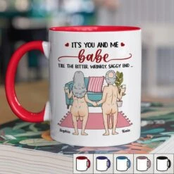 With You, Always - Couple Personalized Custom Accent Mug - Gift For Husband Wife, Anniversary -Pawfect House Store 67a9cfb9ac31e