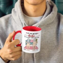 With You, Always - Couple Personalized Custom Accent Mug - Gift For Husband Wife, Anniversary