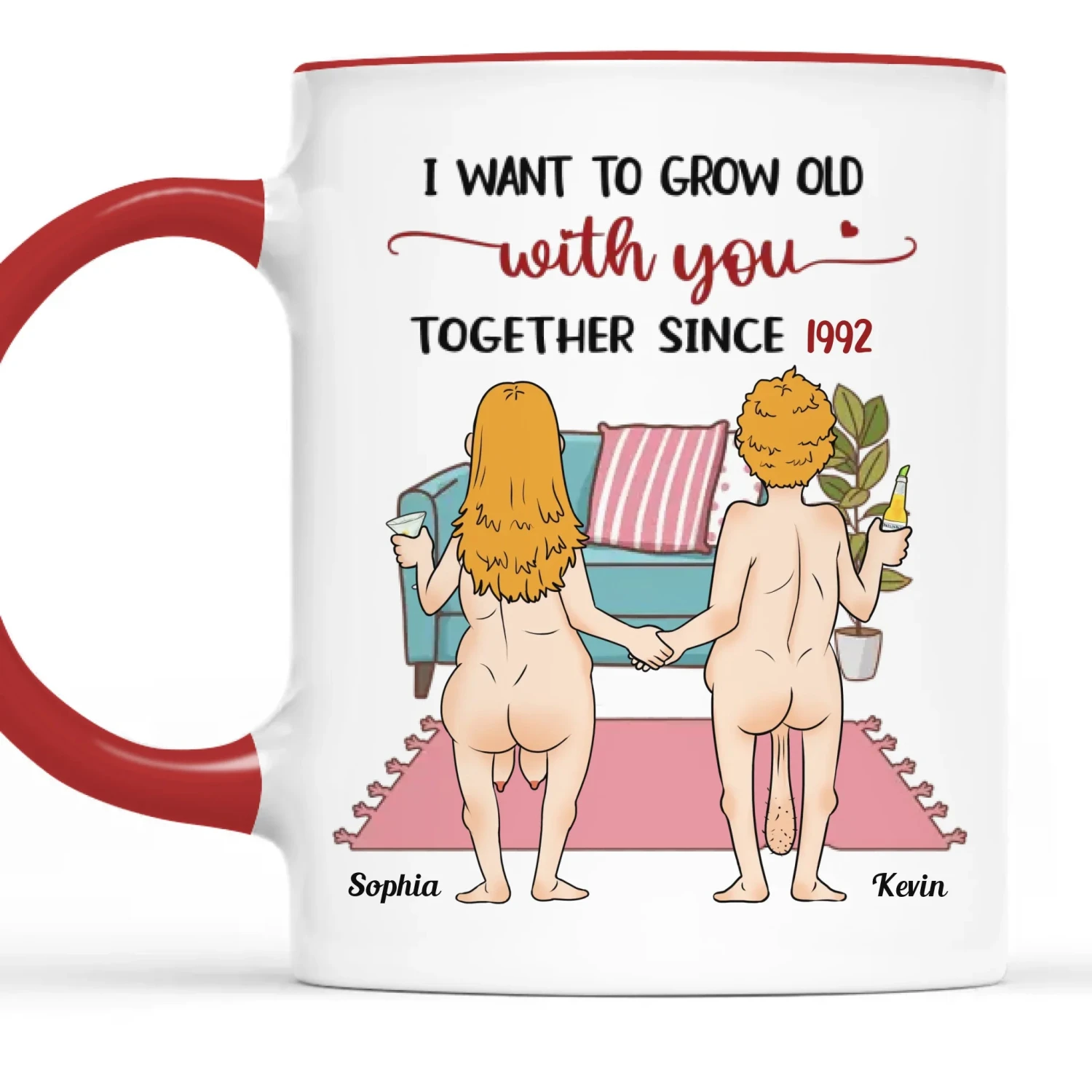 It's You And Me, Babe - Couple Personalized Custom Mug - Gift For Husband Wife, Anniversary 6 It's You And Me, Babe - Couple Personalized Custom Mug - Gift For Husband Wife, Anniversary - Image 6
