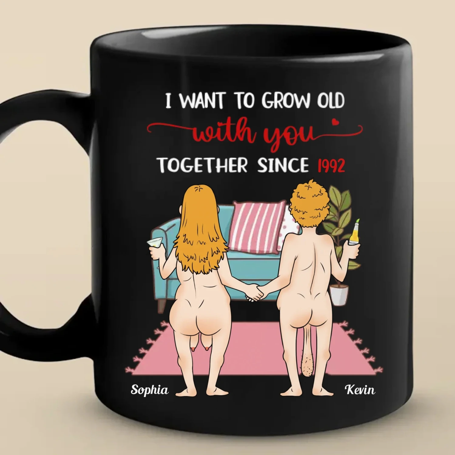 It's You And Me, Babe - Couple Personalized Custom Mug - Gift For Husband Wife, Anniversary 7 It's You And Me, Babe - Couple Personalized Custom Mug - Gift For Husband Wife, Anniversary - Image 7