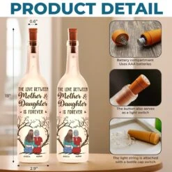 A Bond Built On Laughter, Love - Family Personalized Custom Bottle Lamp - Gift For Mom, Daughter 9 A Bond Built On Laughter, Love - Family Personalized Custom Bottle Lamp - Gift For Mom, Daughter -Pawfect House Store 67a9d328f2266