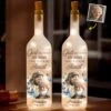 Custom Photo We’re With You Every Step Of The Way - Memorial Personalized Custom Bottle Lamp - Sympathy Gift For Family Members