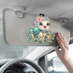 Hugs, Kisses, And Endless Love - Family Personalized Custom Car Visor Clip - Gift For Mom, Grandma 8 Hugs, Kisses, And Endless Love - Family Personalized Custom Car Visor Clip - Gift For Mom, Grandma -Pawfect House Store 67aacaf805883