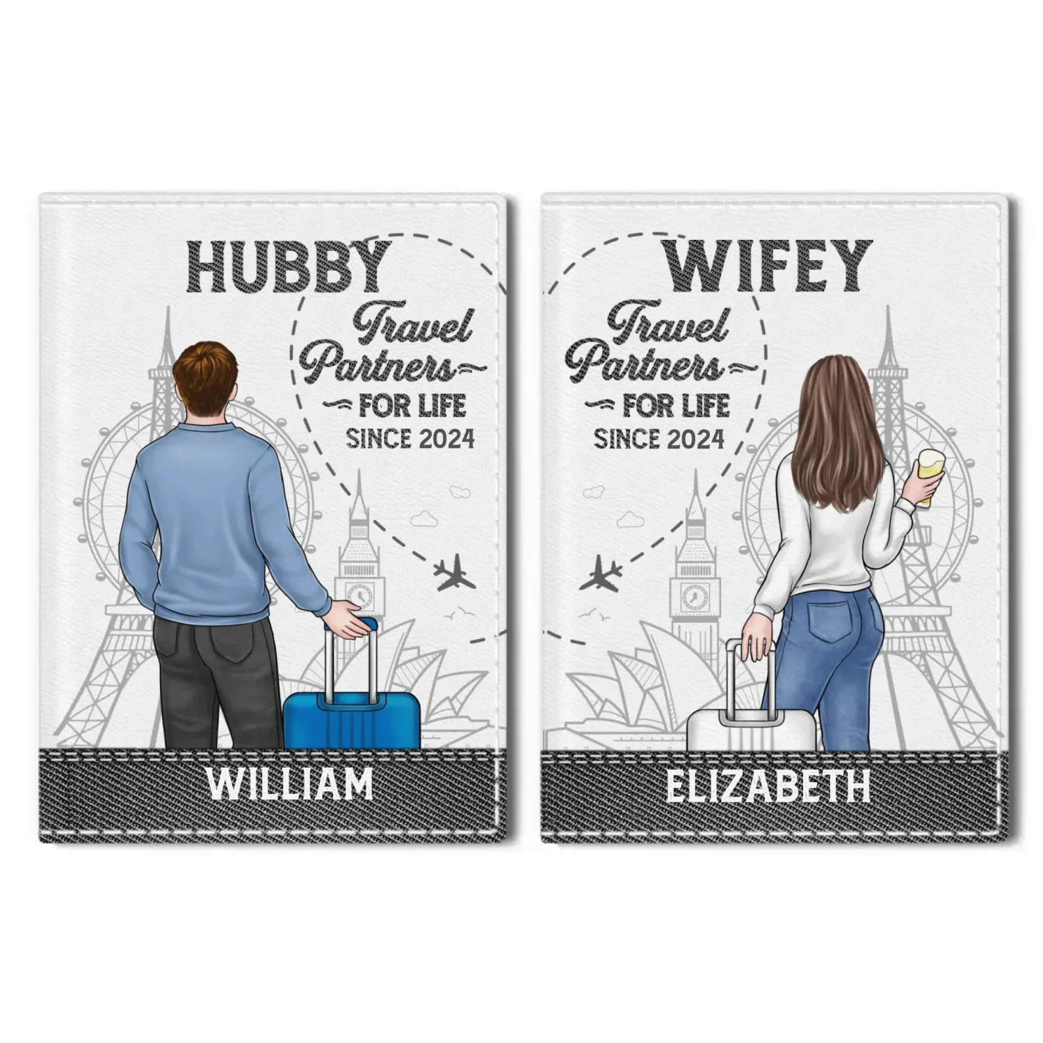 Chasing Sunsets, Creating Memories - Travel Personalized Custom Passport Cover, Passport Holder - Holiday Vacation Gift For Adventure Travel Lovers, Husband Wife, Anniversary 2 Chasing Sunsets, Creating Memories - Travel Personalized Custom Passport Cover, Passport Holder - Holiday Vacation Gift For Adventure Travel Lovers, Husband Wife, Anniversary - Image 2