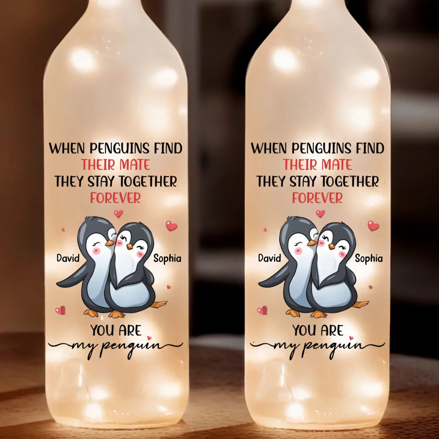 A Sweet Way To Celebrate The Path That Brought You Together - Couple Personalized Custom Bottle Lamp - Gift For Husband Wife, Anniversary 2 A Sweet Way To Celebrate The Path That Brought You Together - Couple Personalized Custom Bottle Lamp - Gift For Husband Wife, Anniversary - Image 2