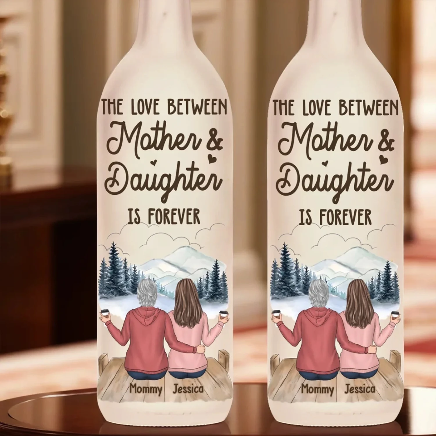 Never Forget That I Love You - Family Personalized Custom Bottle Lamp - Gift For Mom, Daughter 4 Never Forget That I Love You - Family Personalized Custom Bottle Lamp - Gift For Mom, Daughter - Image 4