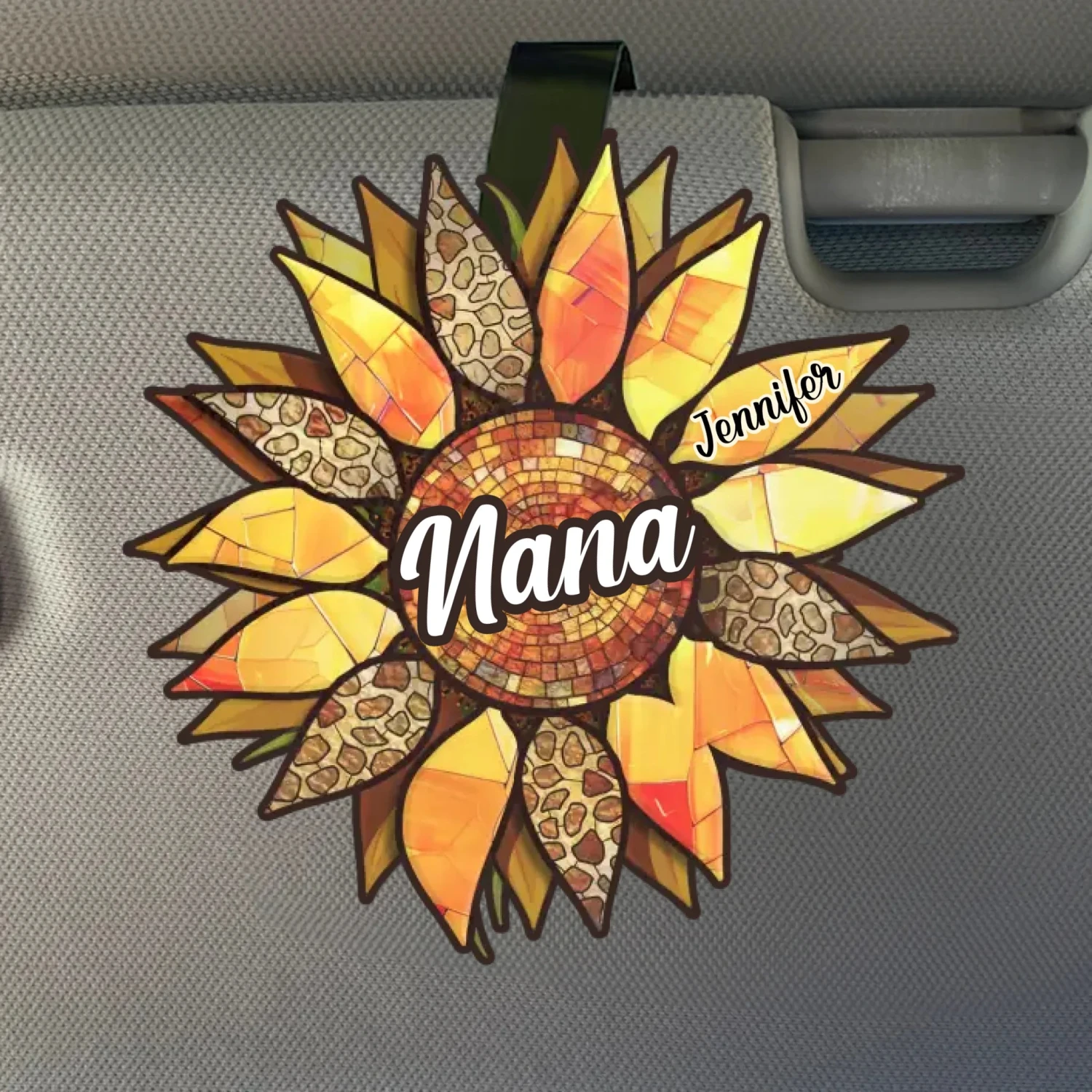 Grandparenting Is Love Without Limits - Family Personalized Custom Car Visor Clip - Gift For Mom, Grandma 2 Grandparenting Is Love Without Limits - Family Personalized Custom Car Visor Clip - Gift For Mom, Grandma - Image 2