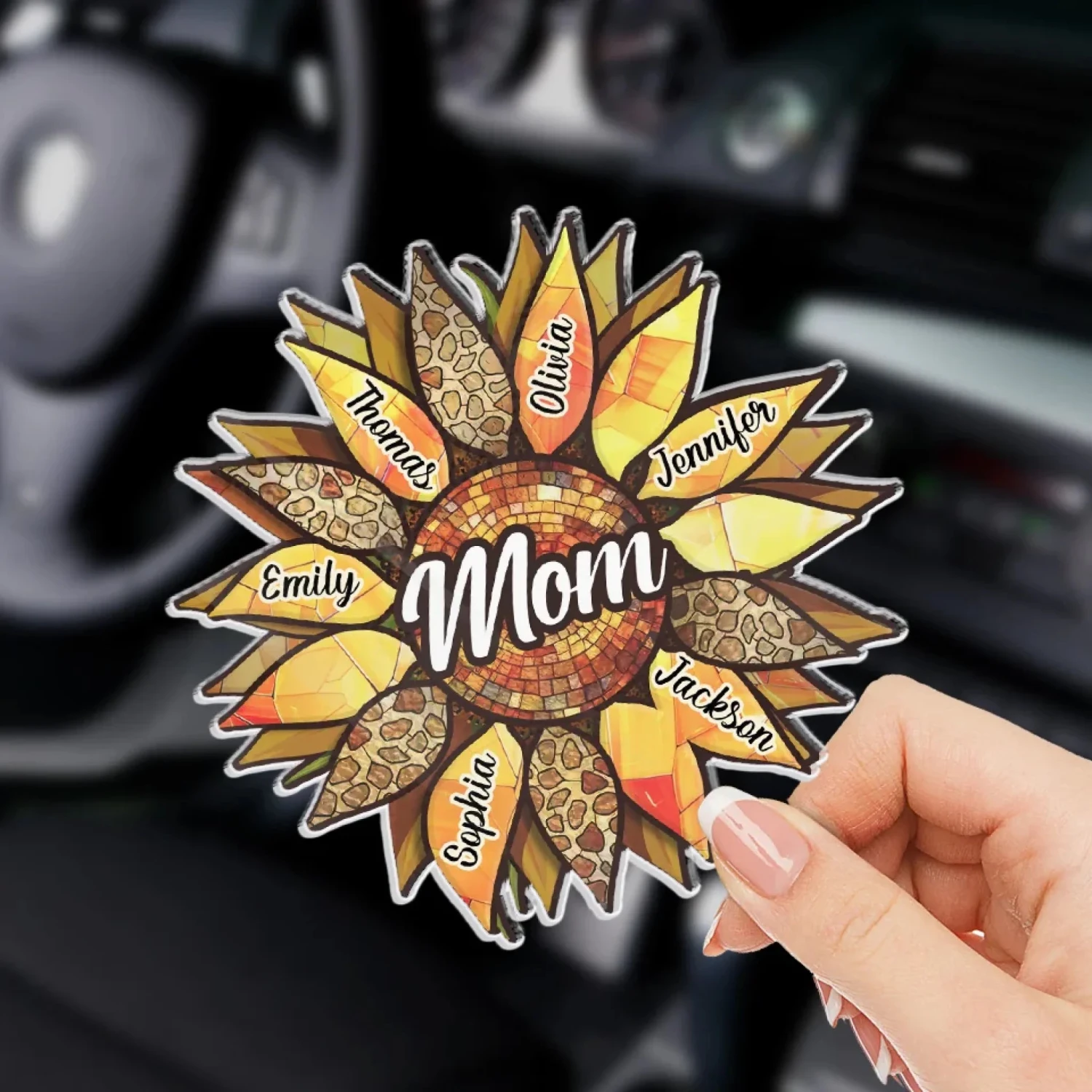 Grandparenting Is Love Without Limits - Family Personalized Custom Car Visor Clip - Gift For Mom, Grandma 3 Grandparenting Is Love Without Limits - Family Personalized Custom Car Visor Clip - Gift For Mom, Grandma - Image 3