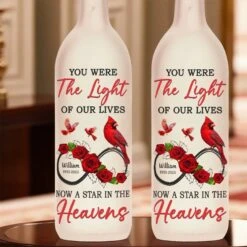 A Star In The Heavens - Memorial Personalized Custom Bottle Lamp - Sympathy Gift For Family Members 8 A Star In The Heavens - Memorial Personalized Custom Bottle Lamp - Sympathy Gift For Family Members -Pawfect House Store 67ab0d025d660