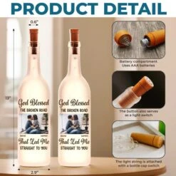 That Led Me Straight To You - Couple Personalized Custom Bottle Lamp - Gift For Husband Wife -Pawfect House Store 67ab12c151788