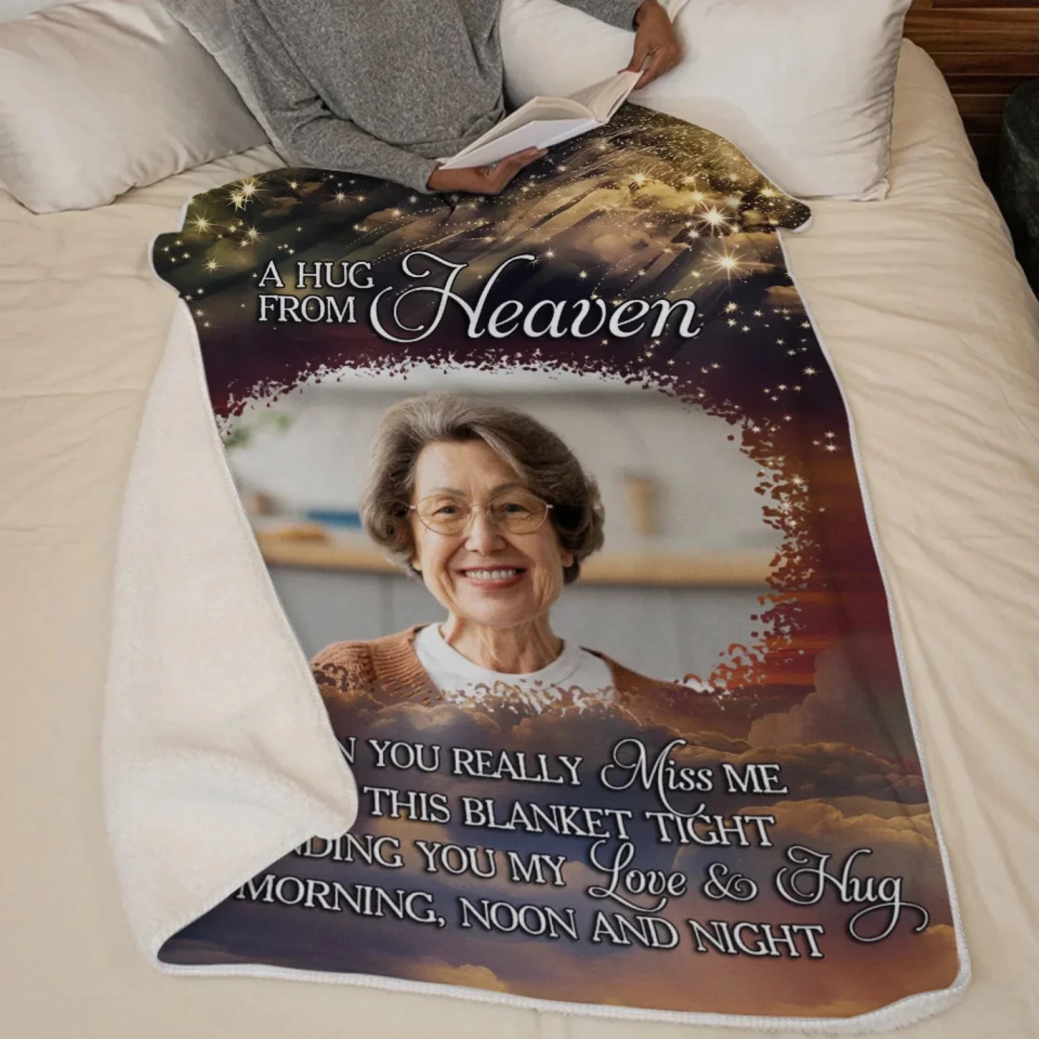 Custom Photo Your Life Was A Blessing - Memorial Personalized Custom Blanket - Sympathy Gift For Family Members 5 Custom Photo Your Life Was A Blessing - Memorial Personalized Custom Blanket - Sympathy Gift For Family Members - Image 5