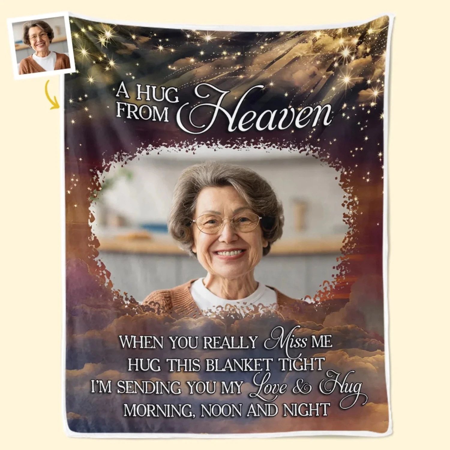 Custom Photo Your Life Was A Blessing - Memorial Personalized Custom Blanket - Sympathy Gift For Family Members 1 Custom Photo Your Life Was A Blessing - Memorial Personalized Custom Blanket - Sympathy Gift For Family Members