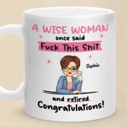 Goodbye Tension, Hello Pension - Coworker Personalized Custom Mug - Appreciation, Retirement Gift For Coworkers, Work Friends, Colleagues