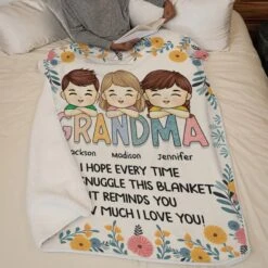 Mom’s Heart Is Home - Family Personalized Custom Blanket - Gift For Mom, Grandma 13 Mom’s Heart Is Home - Family Personalized Custom Blanket - Gift For Mom, Grandma -Pawfect House Store 67ac100c7b317