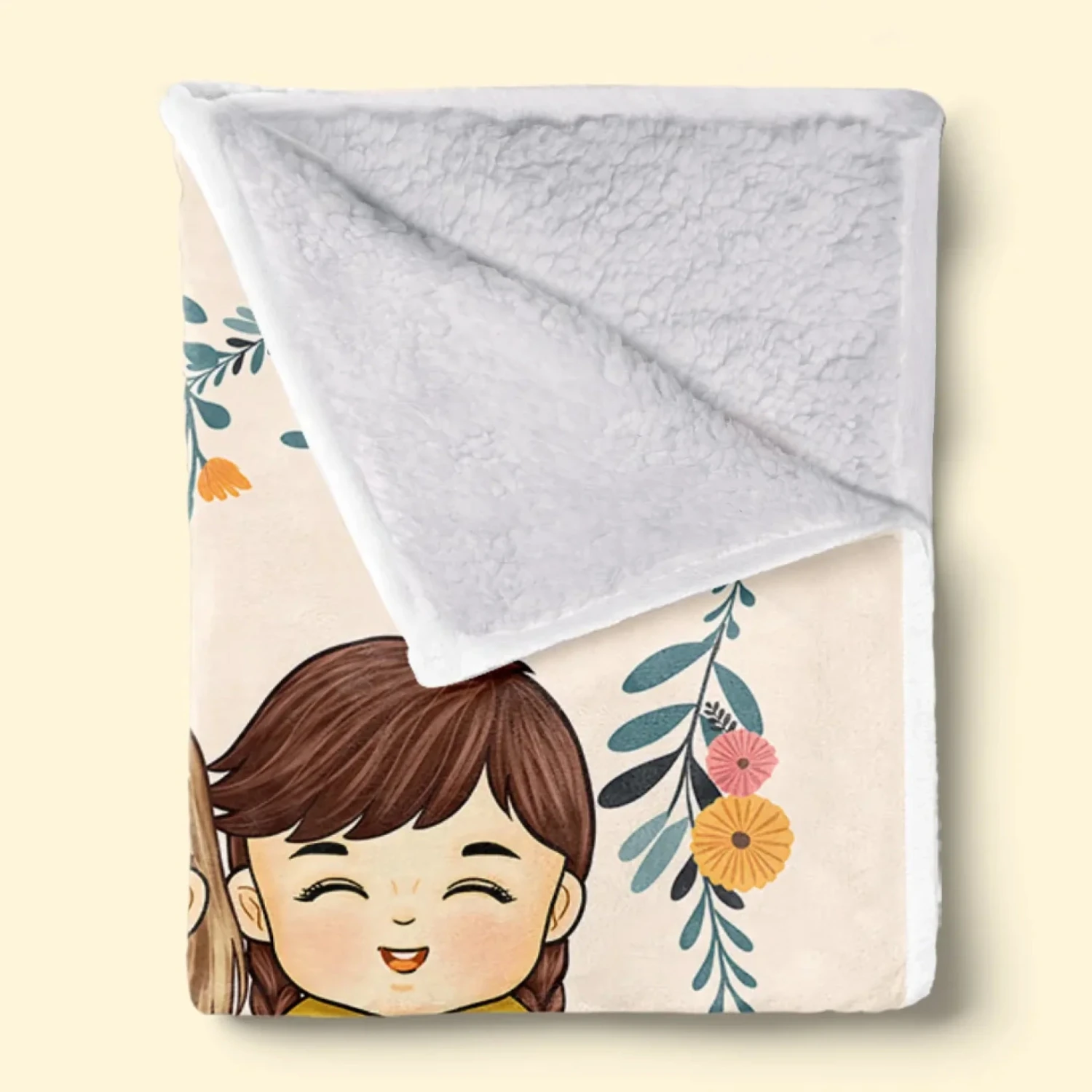 Mom’s Heart Is Home - Family Personalized Custom Blanket - Gift For Mom, Grandma 5 Mom’s Heart Is Home - Family Personalized Custom Blanket - Gift For Mom, Grandma - Image 5