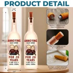 Grow Old With Me, The Best Is Yet To Be - Couple Personalized Custom Bottle Lamp - Gift For Husband Wife, Anniversary -Pawfect House Store 67ac16ed0b8b9