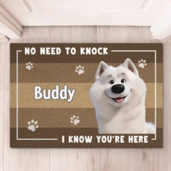 No Need To Knock, The Dog Already Alerted Me - Dog Personalized Custom Home Decor Decorative Mat - House Warming Gift For Pet Owners, Pet Lovers 9 No Need To Knock, The Dog Already Alerted Me - Dog Personalized Custom Home Decor Decorative Mat - House Warming Gift For Pet Owners, Pet Lovers -Pawfect House Store 67ac69b4677c3