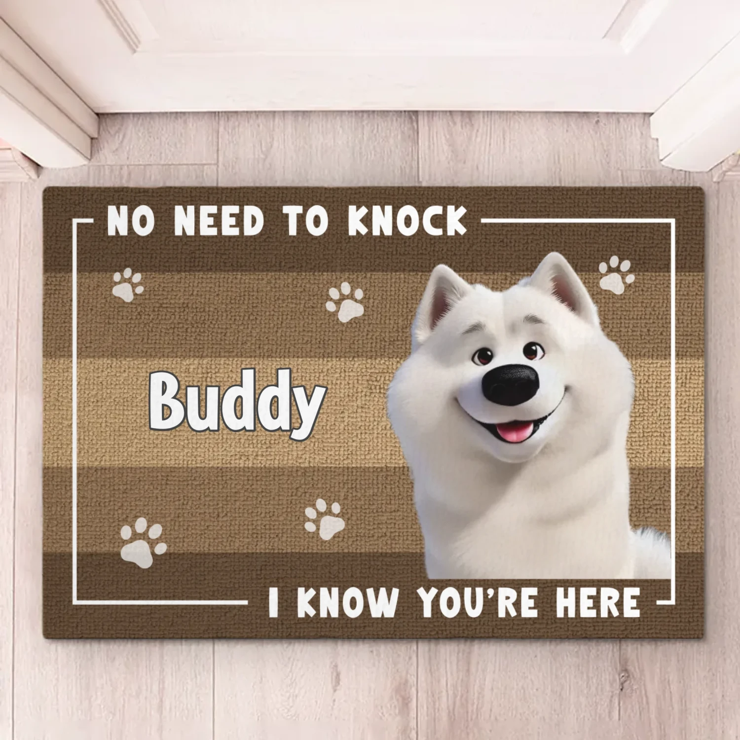 No Need To Knock, The Dog Already Alerted Me - Dog Personalized Custom Home Decor Decorative Mat - House Warming Gift For Pet Owners, Pet Lovers 5 No Need To Knock, The Dog Already Alerted Me - Dog Personalized Custom Home Decor Decorative Mat - House Warming Gift For Pet Owners, Pet Lovers - Image 5