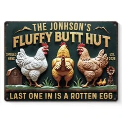 Last One In Is A Rotten Egg - Family Personalized Custom Home Decor Metal Sign - House Warming Gift For Yourself, Husband Wife, Best Friends, Family Members