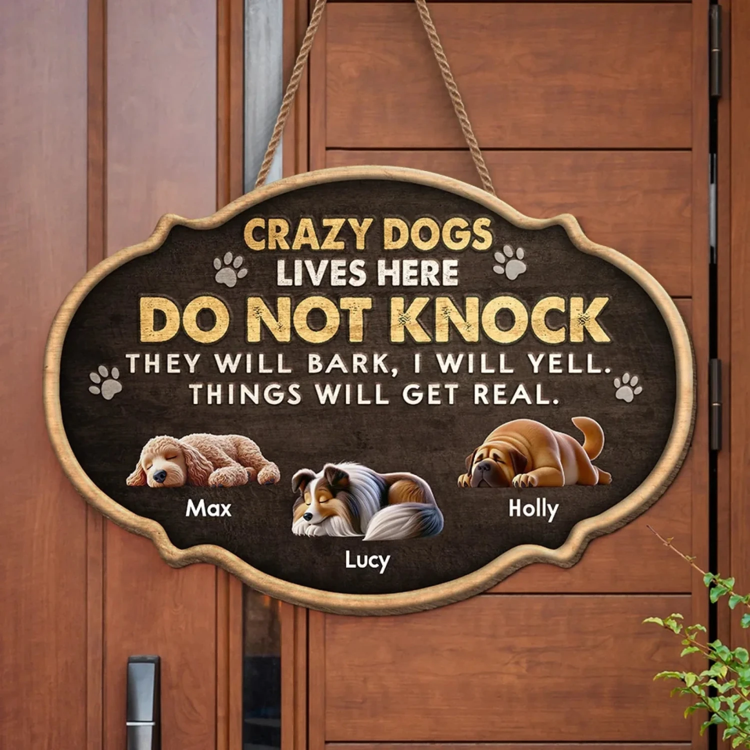 A Little Something To Make Your Space Feel Extra Special - Dog Personalized Custom Home Decor Wood Sign - House Warming Gift For Pet Owners, Pet Lovers 3 A Little Something To Make Your Space Feel Extra Special - Dog Personalized Custom Home Decor Wood Sign - House Warming Gift For Pet Owners, Pet Lovers - Image 3