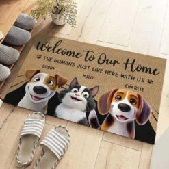 Our Home Runs On Love - Dog & Cat Personalized Custom Home Decor Decorative Mat - House Warming Gift For Pet Owners, Pet Lovers 9 Our Home Runs On Love - Dog & Cat Personalized Custom Home Decor Decorative Mat - House Warming Gift For Pet Owners, Pet Lovers -Pawfect House Store 67ad830a6c552