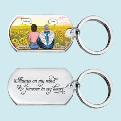 Your Spirit Lives On Forever - Memorial Personalized Custom Keychain - Sympathy Gift For Family Members