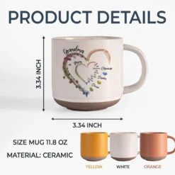 A Sweet Way To Celebrate Her Journey From Mom To Grandma - Family Personalized Custom Printed Pottery Mug - Gift For Mom, Grandma 13 A Sweet Way To Celebrate Her Journey From Mom To Grandma - Family Personalized Custom Printed Pottery Mug - Gift For Mom, Grandma -Pawfect House Store 67adedbaf3d8b