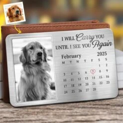 Custom Photo Always In My Heart, Forever My Friend - Memorial Personalized Custom Aluminum Wallet Card - Sympathy Gift For Pet Owners, Pet Lovers