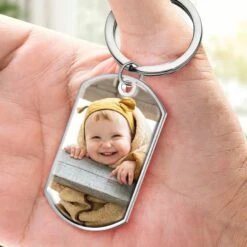 Custom Photo The Moment You Became My Mommy - Family Personalized Custom Keychain - Mother's Day, Baby Shower Gift, Gift For First Mom -Pawfect House Store 67ae9c88a3d1e