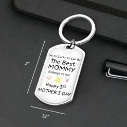 Lucky Me, The Best Mom Belongs To Me - Family Personalized Custom Keychain - Mother's Day, Baby Shower Gift, Gift For First Mom 9 Lucky Me, The Best Mom Belongs To Me - Family Personalized Custom Keychain - Mother's Day, Baby Shower Gift, Gift For First Mom -Pawfect House Store 67ae9da0f1475