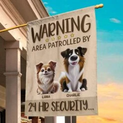 Fierce Love, Fearless Guard - Dog Personalized Custom Flag - Gift For Pet Owners, Pet Lovers -Pawfect House Store 67aebeb4498c9