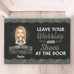 Good Vibes Only - Yoga Personalized Custom Home Decor Decorative Mat - House Warming Gift For Yoga Lovers