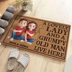 A Lovely Lady And A Grumpy Old Man Live Here - Couple Personalized Custom Home Decor Decorative Mat - House Warming Gift For Husband Wife, Anniversary 9 A Lovely Lady And A Grumpy Old Man Live Here - Couple Personalized Custom Home Decor Decorative Mat - House Warming Gift For Husband Wife, Anniversary -Pawfect House Store 67aee369ecc7c