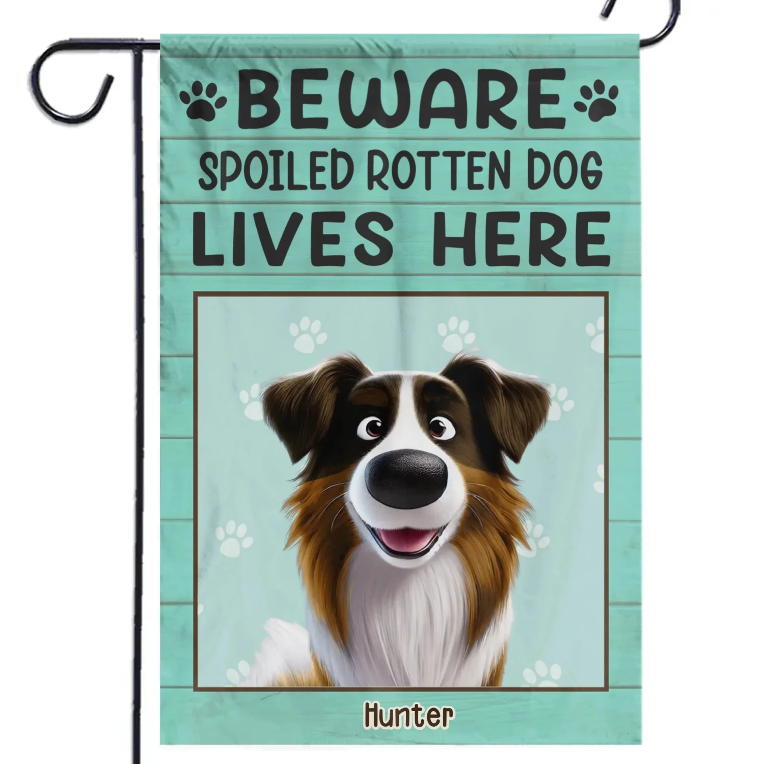 Beware Spoiled Rotten Dog Lives Here - Dog Personalized Custom Flag - Gift For Pet Owners, Pet Lovers 2 Beware Spoiled Rotten Dog Lives Here - Dog Personalized Custom Flag - Gift For Pet Owners, Pet Lovers - Image 2