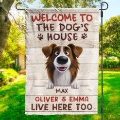 Home Of Barking Security And Unconditional Love - Dog Personalized Custom Flag - Gift For Pet Owners, Pet Lovers