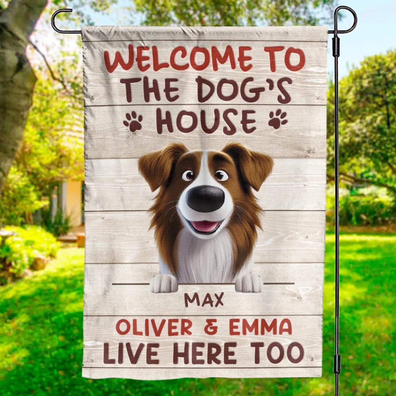 Home Of Barking Security And Unconditional Love - Dog Personalized Custom Flag - Gift For Pet Owners, Pet Lovers 1 Home Of Barking Security And Unconditional Love - Dog Personalized Custom Flag - Gift For Pet Owners, Pet Lovers