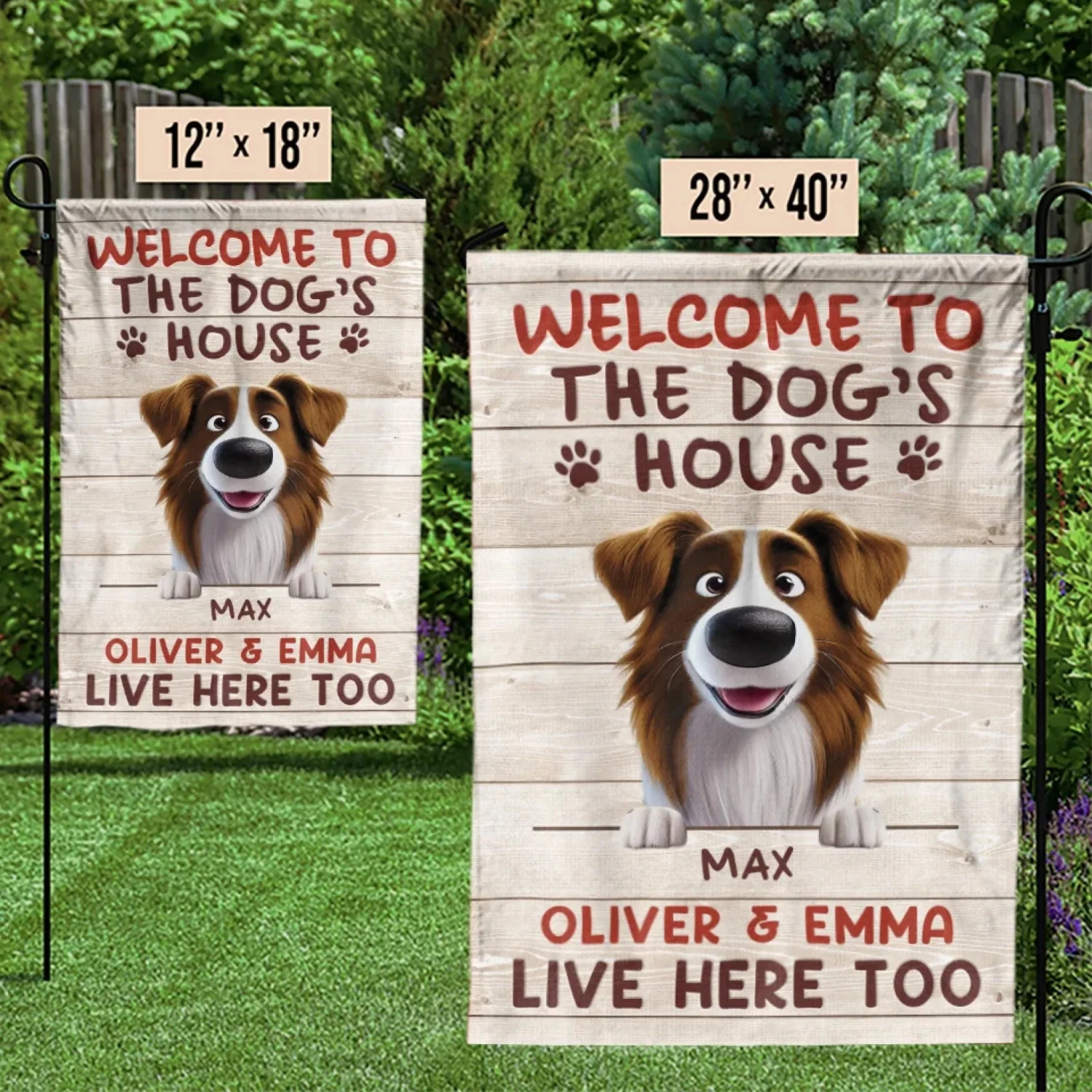 Home Of Barking Security And Unconditional Love - Dog Personalized Custom Flag - Gift For Pet Owners, Pet Lovers 4 Home Of Barking Security And Unconditional Love - Dog Personalized Custom Flag - Gift For Pet Owners, Pet Lovers - Image 4