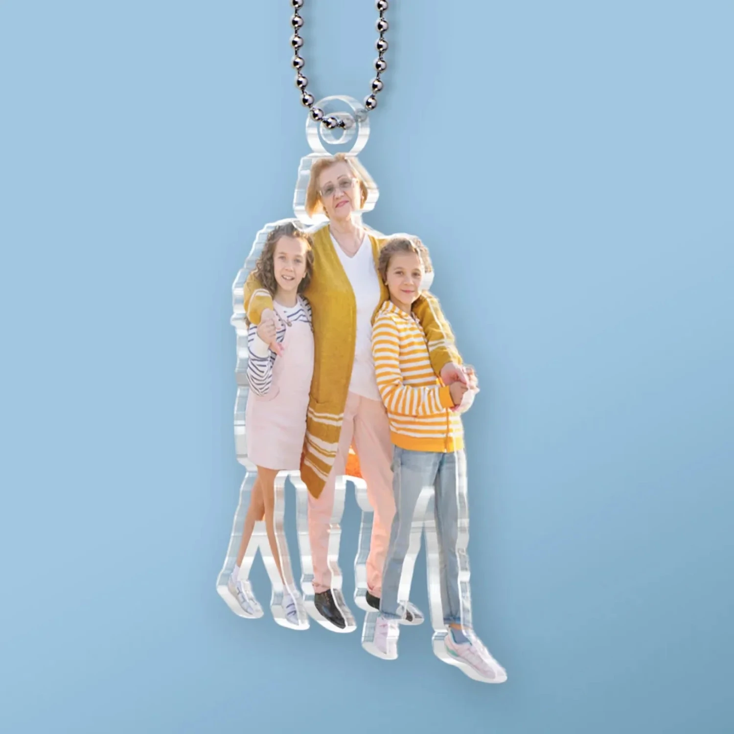 Custom Photo Drive Safe And Come Back To Us - Family Personalized Custom Car Ornament - Acrylic Custom Shaped - Gift For Mom, Grandma 3 Custom Photo Drive Safe And Come Back To Us - Family Personalized Custom Car Ornament - Acrylic Custom Shaped - Gift For Mom, Grandma - Image 3