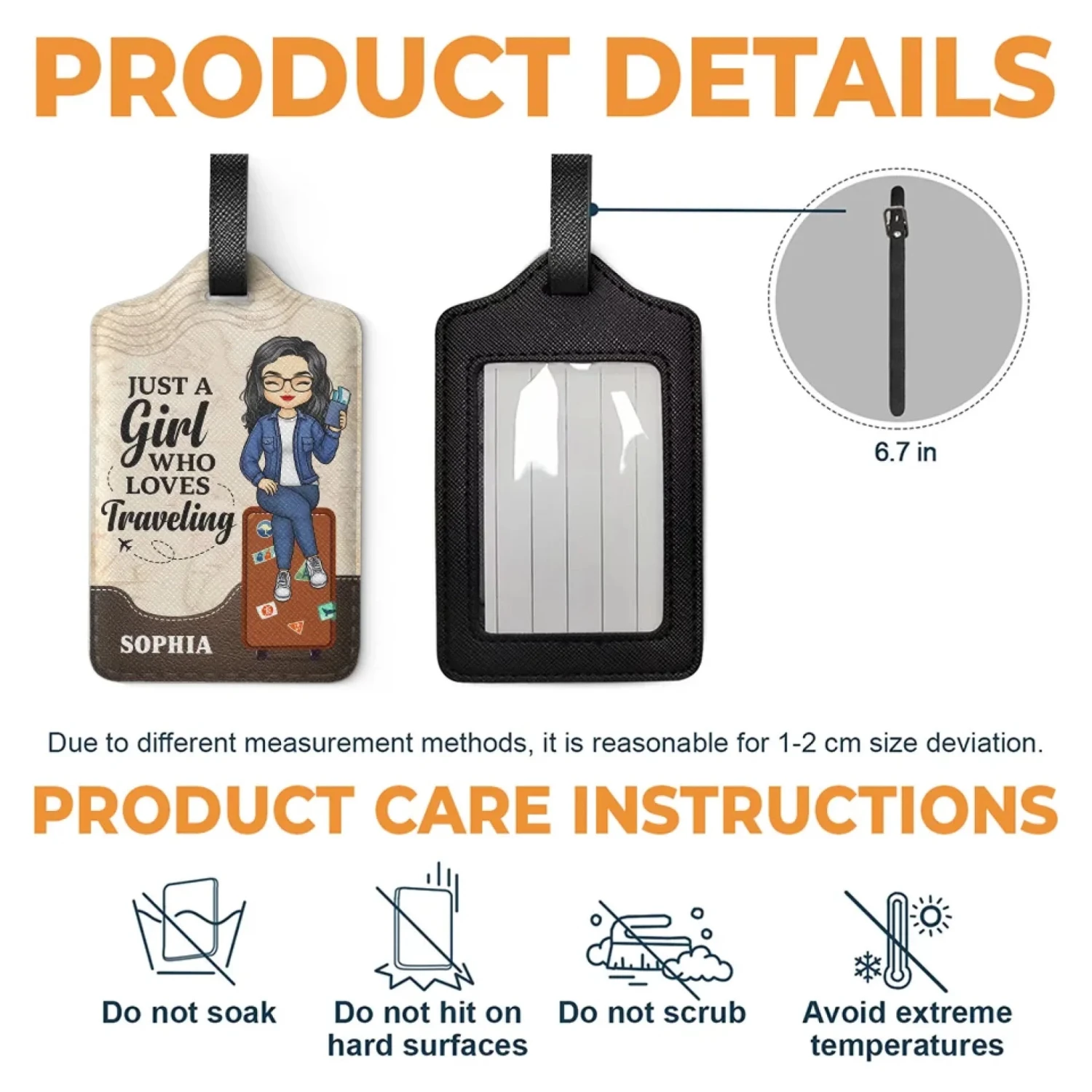 For The Moments That Make Every Trip Special - Travel Personalized Custom Luggage Tag - Holiday Vacation Gift, Gift For Adventure Travel Lovers 4 For The Moments That Make Every Trip Special - Travel Personalized Custom Luggage Tag - Holiday Vacation Gift, Gift For Adventure Travel Lovers - Image 4