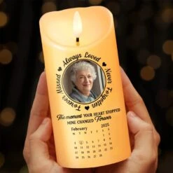 Custom Photo Your Loved One Is Now Your Guardian Angel - Memorial Personalized Custom LED Candle - Sympathy Gift For Family Members -Pawfect House Store 67b2cc1cc8909