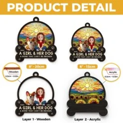 Unbreakable Bond, Forever Shining - Dog Personalized Window Hanging Suncatcher Ornament - Gift For Pet Owners, Pet Lovers 9 Unbreakable Bond, Forever Shining - Dog Personalized Window Hanging Suncatcher Ornament - Gift For Pet Owners, Pet Lovers -Pawfect House Store 67b2cee03f9d7