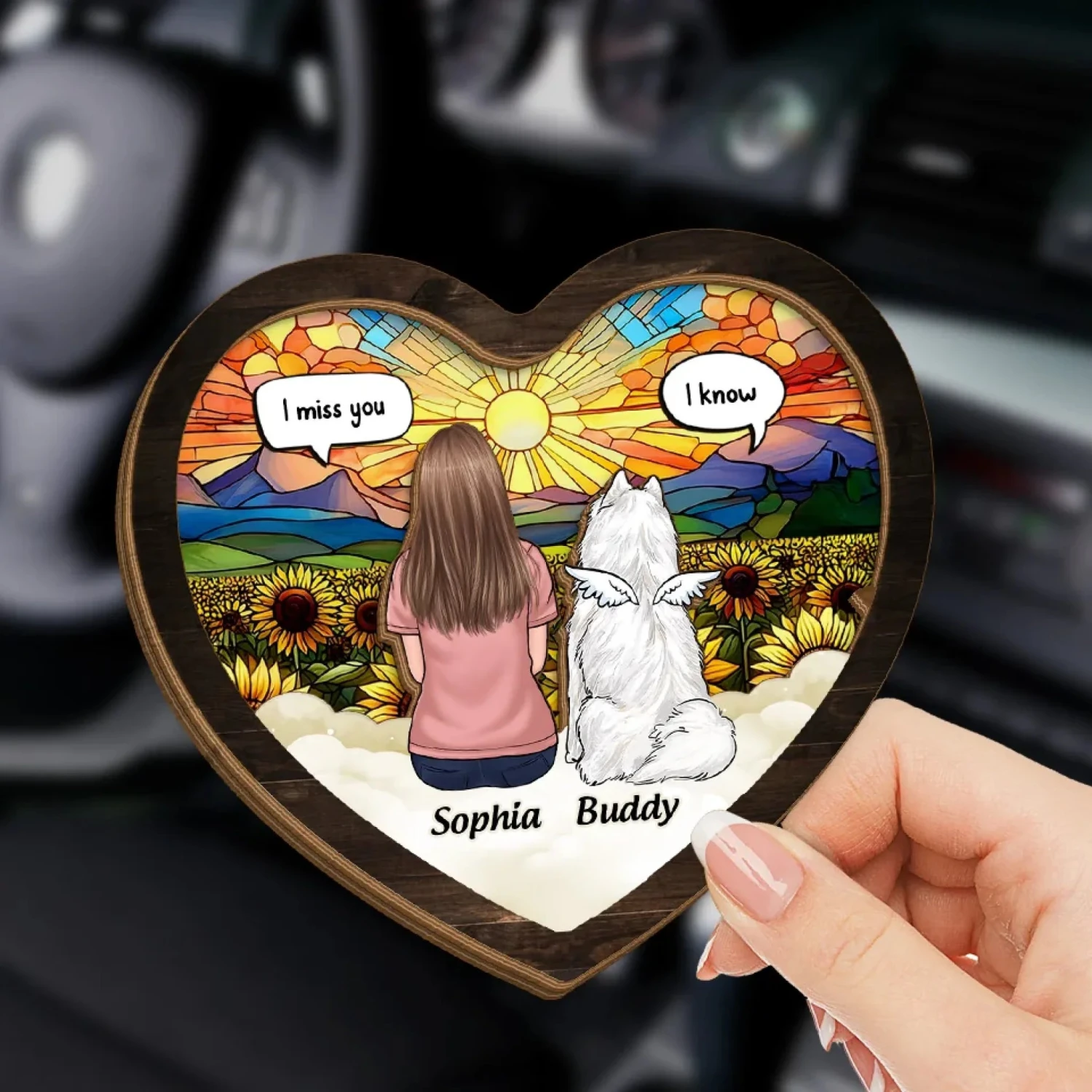 Gone From My Side, But Never From My Heart - Dog Personalized Custom Car Visor Clip - Gift For Pet Owners, Pet Lovers 3 Gone From My Side, But Never From My Heart - Dog Personalized Custom Car Visor Clip - Gift For Pet Owners, Pet Lovers - Image 3