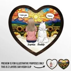 Gone From My Side, But Never From My Heart - Dog Personalized Custom Car Visor Clip - Gift For Pet Owners, Pet Lovers 5 Gone From My Side, But Never From My Heart - Dog Personalized Custom Car Visor Clip - Gift For Pet Owners, Pet Lovers -Pawfect House Store 67b2edb84683c