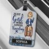 Keep Moving, Keep Exploring - Travel Personalized Custom Luggage Tag - Holiday Vacation Gift, Gift For Adventure Travel Lovers