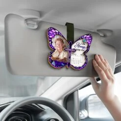 Custom Photo Angels Watch Over You Now - Memorial Personalized Custom Car Visor Clip - Sympathy Gift For Family Members -Pawfect House Store 67b2fe75a5d82