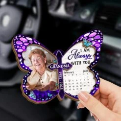Custom Photo Angels Watch Over You Now - Memorial Personalized Custom Car Visor Clip - Sympathy Gift For Family Members -Pawfect House Store 67b2fe7abb825